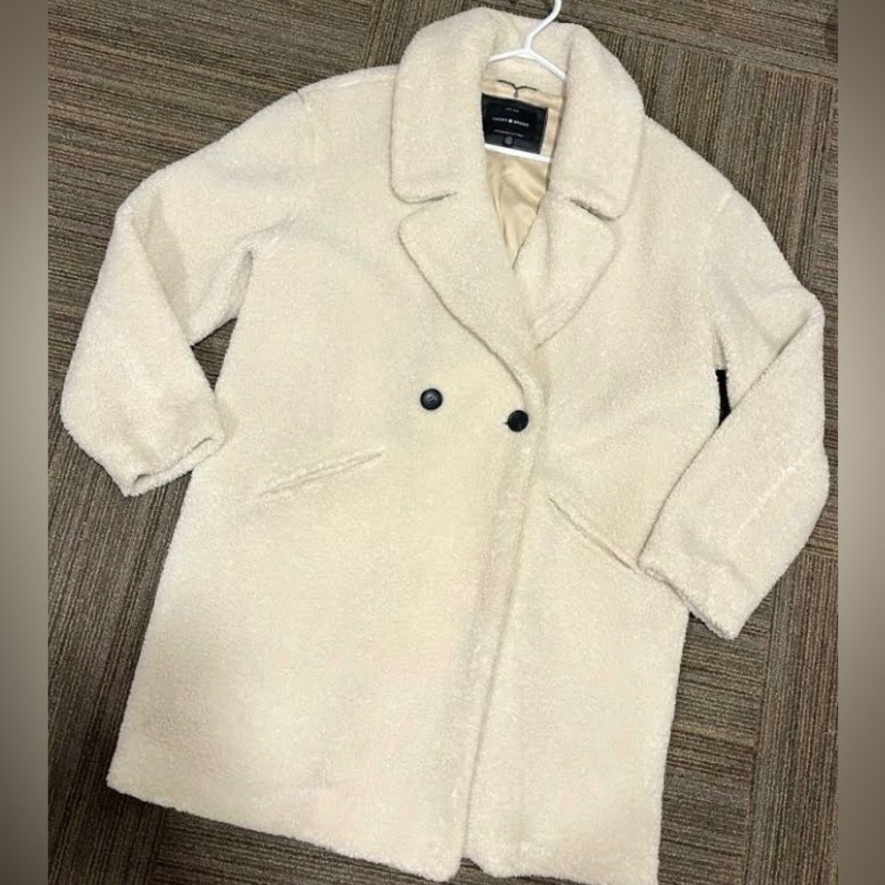 Lucky Brand Teddy Fall Coat sz S
